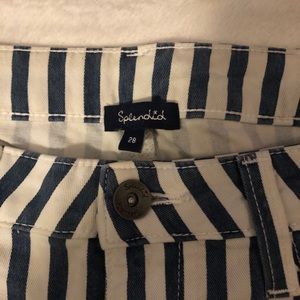 Women’s size 28 Splendid Crop Striped Pants